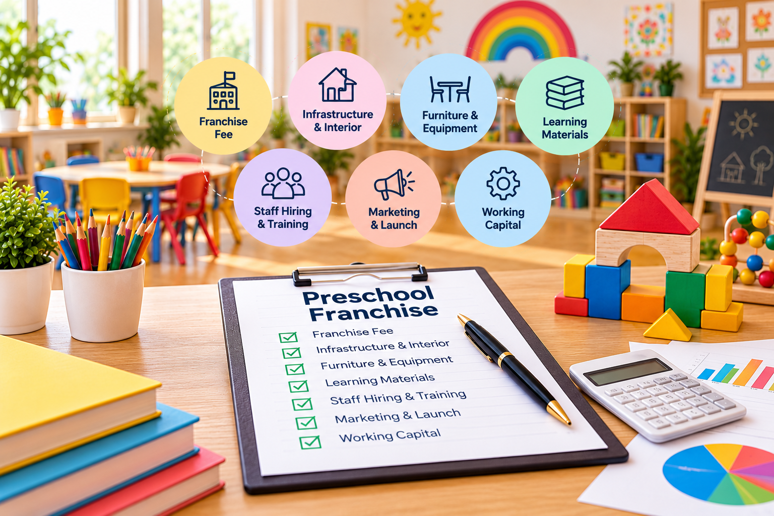 Preschool Franchise Investment Breakdown